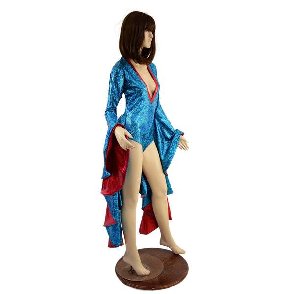 Sorceress Sleeve Romper with Tuxedo Back - 6