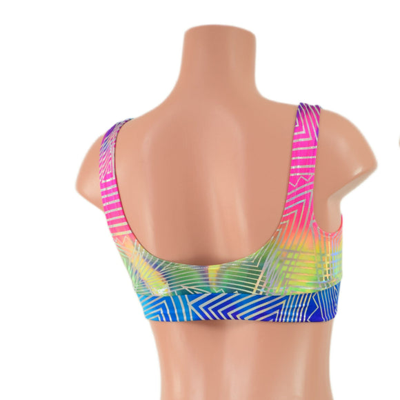 Spectrum Holographic Starlette Bralette - Coquetry Clothing