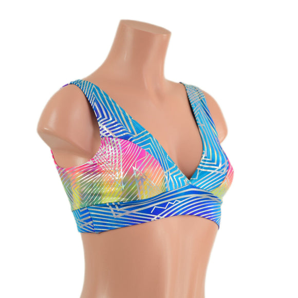 Spectrum Holographic Starlette Bralette - Coquetry Clothing