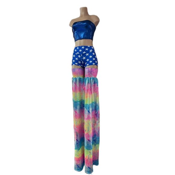 Spectrum Holographic Stilt Covers - Coquetry Clothing