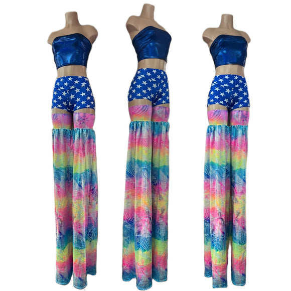 Spectrum Holographic Stilt Covers - Coquetry Clothing