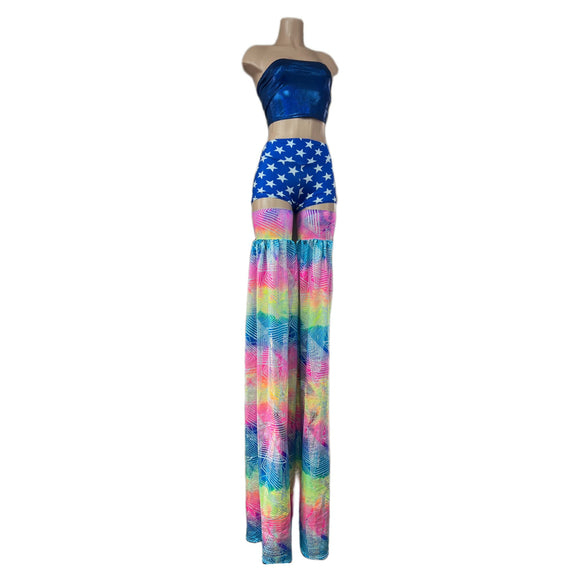 Spectrum Holographic Stilt Covers - Coquetry Clothing
