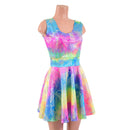 Spectrum Holographic Tank Style Skater Dress - Coquetry Clothing