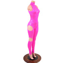SpellBound Catsuit in Neon Pink Sparkly Jewel - Coquetry Clothing