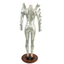 Spiked Mega Sharp Shoulder Catsuit - Coquetry Clothing