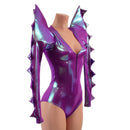 Spiked Mega Sharp Shoulder Romper - Coquetry Clothing