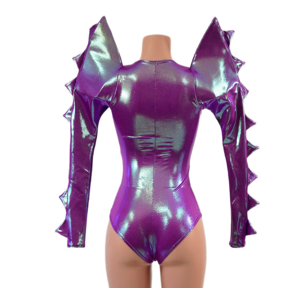 Spiked Mega Sharp Shoulder Romper - Coquetry Clothing