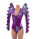 Spiked Mega Sharp Shoulder Romper - Coquetry Clothing