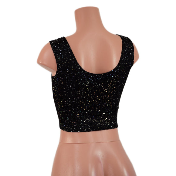 Star Noir Crop Tank - Coquetry Clothing