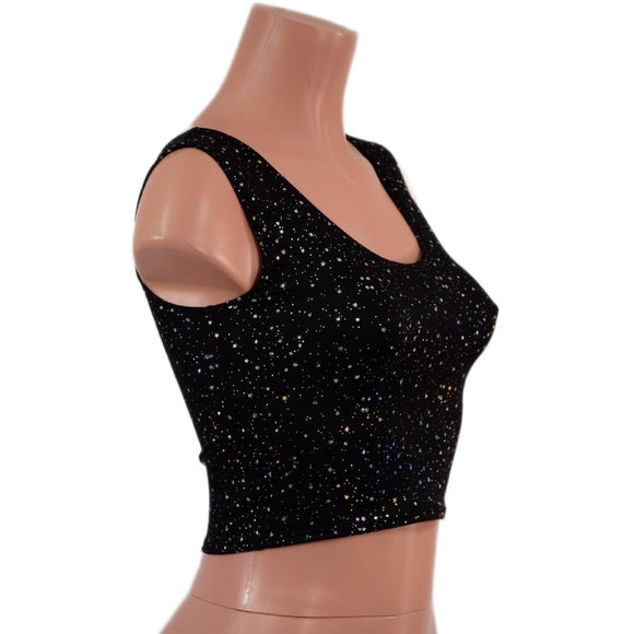 Star Noir Crop Tank - Coquetry Clothing