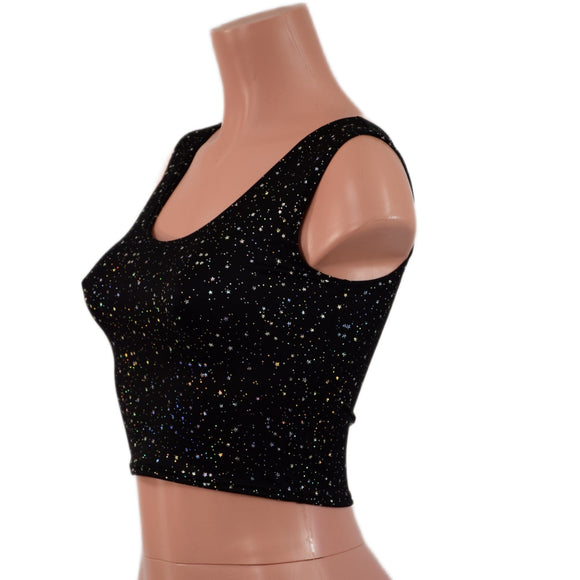 Star Noir Crop Tank - Coquetry Clothing