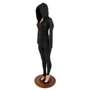 Star Noir Hooded Catsuit - Coquetry Clothing