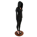 Star Noir Hooded Catsuit - Coquetry Clothing