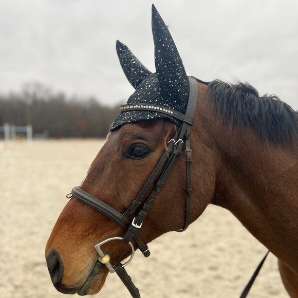 Star Noir Horse Fly Bonnet - Coquetry Clothing