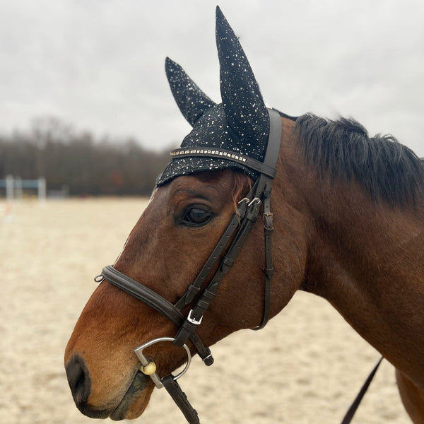 Star Noir Horse Fly Bonnet - 6
