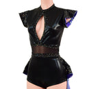 Stardust and Moonstone Tuxedo Back Romper - Coquetry Clothing