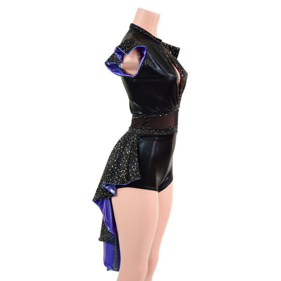 Stardust and Moonstone Tuxedo Back Romper - Coquetry Clothing