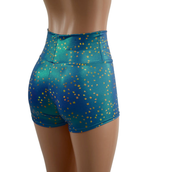 StarDust High Waist Shorts - Coquetry Clothing