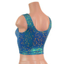 Stardust Laceup Crop Tank - Coquetry Clothing