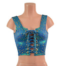 Stardust Laceup Crop Tank - Coquetry Clothing
