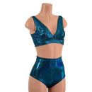 Starlette Bralette & High Waist Siren Shorts Set - Coquetry Clothing