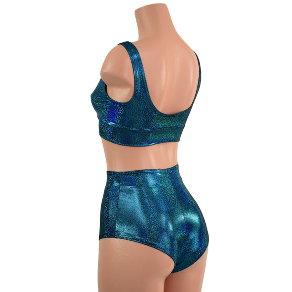 Starlette Bralette & High Waist Siren Shorts Set - Coquetry Clothing