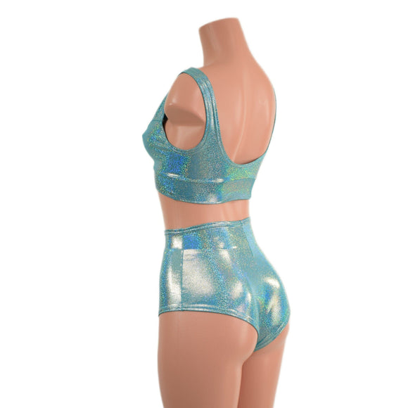 Starlette Bralette & High Waist Siren Shorts Set - Coquetry Clothing