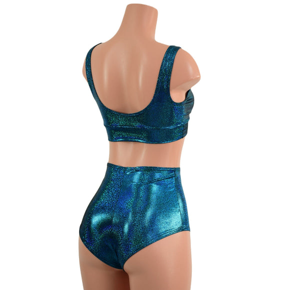 Starlette Bralette & High Waist Siren Shorts Set - Coquetry Clothing