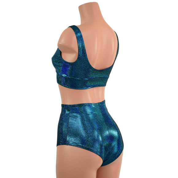 Starlette Bralette & High Waist Siren Shorts Set - Coquetry Clothing