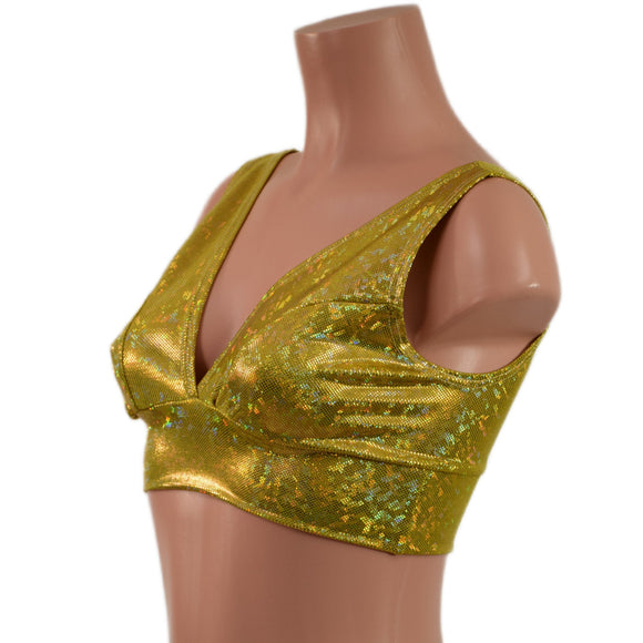Starlette Bralette in Gold Kaleidoscope - Coquetry Clothing