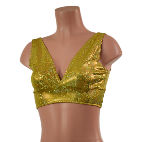 Starlette Bralette in Gold Kaleidoscope - Coquetry Clothing