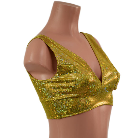 Starlette Bralette in Gold Kaleidoscope - Coquetry Clothing