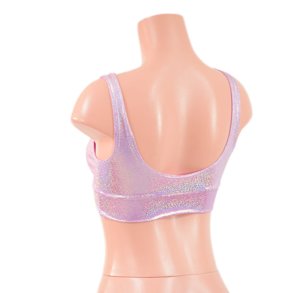 Starlette Bralette in Lilac Holographic - Coquetry Clothing
