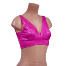 Starlette Bralette in Neon Pink Sparkly Jewel - Coquetry Clothing