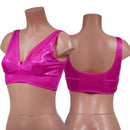 Starlette Bralette in Neon Pink Sparkly Jewel - Coquetry Clothing
