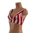 Starlette Bralette in Red & White Stripe - Coquetry Clothing