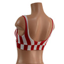 Starlette Bralette in Red & White Stripe - Coquetry Clothing