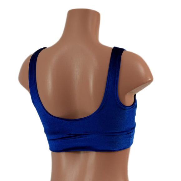 Starlette Bralette in Sapphire Velvet - Coquetry Clothing