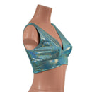 Starlette Bralette in Seafoam Holographic - Coquetry Clothing