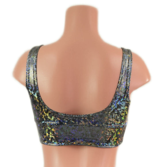 Starlette Bralette in Silver Kaleidoscope - Coquetry Clothing