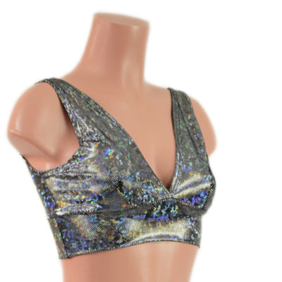 Starlette Bralette in Silver Kaleidoscope - Coquetry Clothing