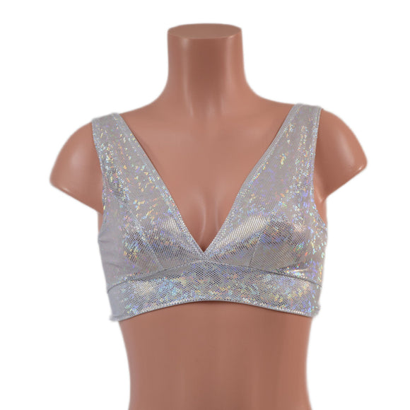 Starlette Bralette in White Kaleidoscope - Coquetry Clothing
