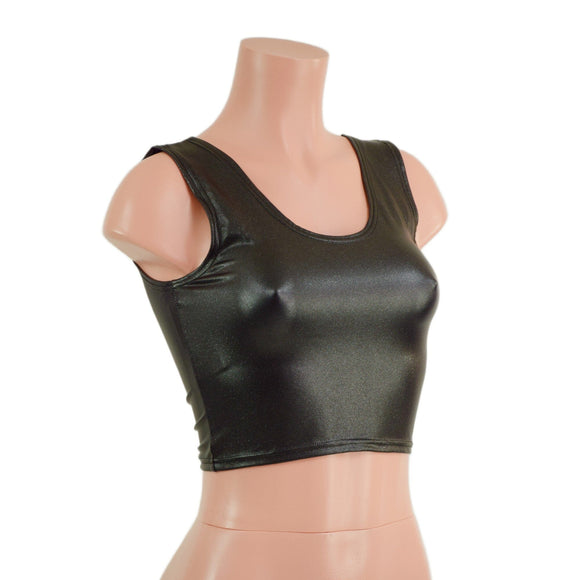 Stingray PU Spandex Crop Tank READY to SHIP - Coquetry Clothing