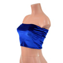 Strapless Tube Top in Sapphire Velvet - Coquetry Clothing