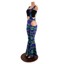 Suspender Bell Bottoms with Hipnotic Cutouts in Neon Melt (Top Sold Separately) - Coquetry Clothing