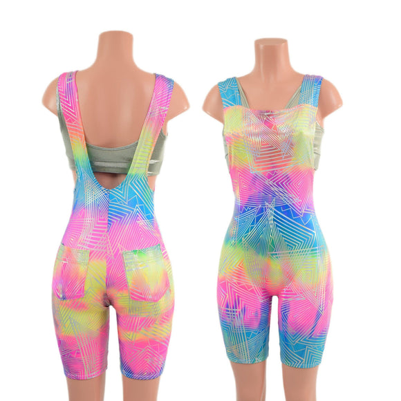 Suspender Overall Romper with 8" Inseam and Back Pockets (Top sold separately) - Coquetry Clothing
