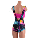 Suspender Romper with Boy Cut Leg and Starlette Bralette Set - Coquetry Clothing