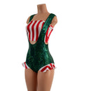 Suspender Romper with Hip Ruffles and Tube Top - Coquetry Clothing