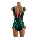 Suspender Romper with Hip Ruffles and Tube Top - Coquetry Clothing
