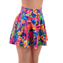 Tahitian Floral Circle Cut Mini Skirt - Coquetry Clothing
